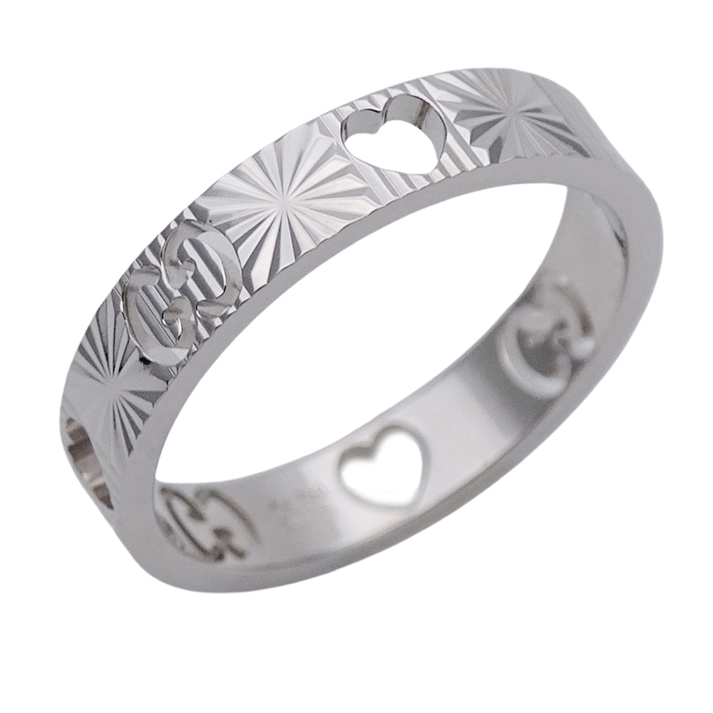 GUCCI Silver Heart Ring